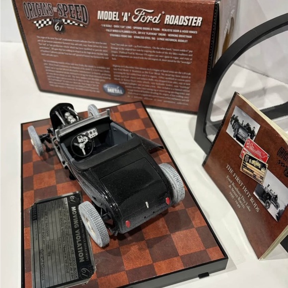 Origins of Speed Highway 61 Ford Model A Roadster Dirty Version Metal Diecast - Picture 5 of 9